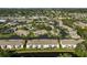 Aerial view of a well-planned community, highlighting serene waterways and landscaping at 2851 Swifton Dr # 39, Sarasota, FL 34231