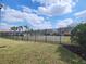 Community tennis courts visible behind a wrought iron fence, offering residents recreational opportunities within a landscaped setting at 4920 Breakwater Dr, Bradenton, FL 34203