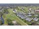 Expansive aerial view of the community showcasing the lush golf course and perfectly placed homes at 5556 Country Club Way # 5556, Sarasota, FL 34243