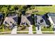 Aerial view featuring modern homes with landscaped yards, and community neighborhood at 5746 Hydrangea Cir, Sarasota, FL 34238