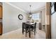 Cozy dining area with modern chandelier and natural light at 8007 River Preserve Dr, Bradenton, FL 34212