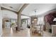 Elegant dining room showcases a glass table with seating for four and decorative details at 8007 River Preserve Dr, Bradenton, FL 34212