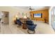 Open living room with tile floors and stylish decor at 9612 Old Hyde Park Pl, Bradenton, FL 34202