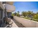 Spacious balcony offering a peaceful retreat with seating, shade, and lovely outdoor views at 1000 Riverside Dr # B102, Palmetto, FL 34221