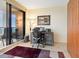 Office space with a desk, ergonomic chair, and large windows with ocean views at 1211 Gulf Of Mexico Dr # 702, Longboat Key, FL 34228