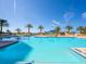 This stunning pool area has swaying palm trees and a sparkling blue pool at 1211 Gulf Of Mexico Dr # 702, Longboat Key, FL 34228
