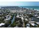 Stunning aerial view of a coastal community along Pine Avenue with a canal and beautiful ocean views at 123 Hammock Rd, Anna Maria, FL 34216