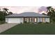Charming single-story home featuring a 2-car garage, well-manicured lawn, and neatly trimmed landscaping at 15110 Keene Ave, Port Charlotte, FL 33953