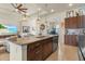 Spacious open-concept kitchen with a large island, perfect for entertaining and everyday living at 16211 Cayman Ln, Punta Gorda, FL 33955