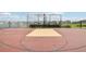 Outdoor basketball court with hoop, fence, and neighborhood views, great for sports enthusiasts at 16621 Sunburst Lake St, Wimauma, FL 33598