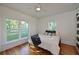 Bedroom with hardwood floors, natural light, and white walls at 206 23Rd W St, Bradenton, FL 34205