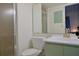 Bathroom features a walk-in shower, sink, and vanity at 4015 11Th W Ave, Bradenton, FL 34205