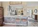 Modern kitchen featuring white cabinets, stainless appliances, and a stylish quartz countertop at 4240 Ironwood Cir # 302A, Bradenton, FL 34209