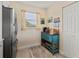 Cozy kitchenette with modern refrigerator and storage, plus bright natural lighting at 4240 Ironwood Cir # 302A, Bradenton, FL 34209