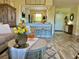 Cozy living room showcases stylish decor and an open flow to the kitchen at 4240 Ironwood Cir # 302A, Bradenton, FL 34209