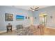 Comfortable living room with neutral tones, a cozy sofa, and a view to the entryway at 5068 Inshore Landing Dr, Apollo Beach, FL 33572