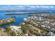Breathtaking aerial view of waterfront homes along a scenic river with lush greenery at 552 Juan Anasco Drive, Longboat Key, FL 34228