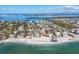 Gorgeous aerial view of homes, beach, and waterfront views on Longboat Key, Florida at 552 Juan Anasco Drive, Longboat Key, FL 34228