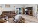Comfortable living area with a view of the outdoor space, seamlessly connected to the living room at 5734 Archipelago St, Nokomis, FL 34275
