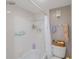 Clean bathroom featuring a tub and shower combination with well-maintained fixtures at 618 Bird Bay S Dr # 118, Venice, FL 34285