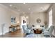 Inviting lobby with stylish seating, hardwood floors, and elegant decor at 8536 54Th Avenue E Cir, Bradenton, FL 34211