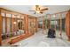 Unfinished interior space with cinder block walls, wooden frames, and open layout at 928 Spindle Palm Way, Apollo Beach, FL 33572
