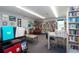 Inviting library includes books, seating, and displays, creating a welcoming reading environment at 1511 S Knollwood Dr, Bradenton, FL 34208