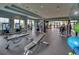 Fully-equipped fitness center with modern exercise machines and plenty of natural light at 15403 Leven Links Pl, Lakewood Ranch, FL 34202