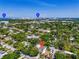 Aerial view of the home, situated near downtown Sarasota and Ringling Bridge at 2283 Arlington St, Sarasota, FL 34239