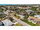 Aerial view of the neighborhood with mature trees and well-maintained lawns at 317 Harbor S Dr, Venice, FL 34285