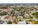 Magnificent aerial perspective of a quiet neighborhood featuring a mix of residences surrounded by plenty of trees at 317 Harbor S Dr, Venice, FL 34285