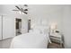 Bright bedroom with bathroom and closet access at 317 Harbor S Dr, Venice, FL 34285