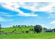 Expansive view of rolling green hills under a blue sky, featuring trees and a distant building at 4772 Vasca Dr, Sarasota, FL 34240