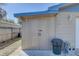 Side view of the backyard storage shed, ideal for storing tools and equipment at 511 74Th N Ave, St Petersburg, FL 33702