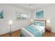 Comfortable bedroom with bright, airy design and a calming color scheme for restful nights at 800 Hudson Ave # 102, Sarasota, FL 34236