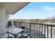 A peaceful seating area on the balcony at 1001 Beach Rd # A203, Sarasota, FL 34242