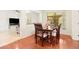 Cozy dining room featuring a wood table with seating for four at 1011 68Th W Ave, Bradenton, FL 34207