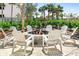 Inviting outdoor fire pit with comfortable seating, perfect for cool evenings at 1035 Seaside Dr # 603, Sarasota, FL 34242