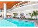 Gorgeous pool with sundeck and lounge chairs at this stunning property at 1035 Seaside Dr # 603, Sarasota, FL 34242