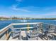 Pier overlooking the water with seating, perfect for enjoying the waterfront views at 1374 Moonmist Dr # B1, Sarasota, FL 34242