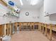 Spacious storage room with ample shelving to store extra supplies and home goods at 1374 Moonmist Dr # B1, Sarasota, FL 34242
