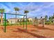 Playground featuring climbing area, swings, and benches at 15008 Trinity Fall Way, Bradenton, FL 34212