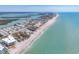 Stunning aerial view of a coastal community with beachfront properties at 2350 N Beach Rd # 1A, Englewood, FL 34223