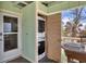 Outdoor laundry closet featuring a stacked washer and dryer and view of beach at 2350 N Beach Rd # 1A, Englewood, FL 34223