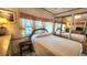 A comfortable bedroom includes a cozy bed, dresser, mirrored closet, and natural light at 3333 26Th E Ave # 28, Bradenton, FL 34208