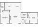 Detailed floor plan showcasing the layout of the home, including bedrooms, bathrooms, and living areas at 4023 Center Pointe Pl # 3A, Sarasota, FL 34233