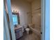 Functional bathroom with tub/shower combo, vanity, and tile flooring at 4506 Runabout Way, Bradenton, FL 34203