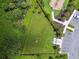 Aerial view of a community park with a large green space, playground, and parking area at 4918 Gray Owl Ter, Palmetto, FL 34221