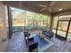 Spacious screened lanai offering a serene outdoor living space with comfortable seating at 5031 Serata Dr, Bradenton, FL 34211