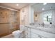 Clean bathroom featuring walk-in shower, vanity, and modern fixtures at 5855 Midnight Pass Rd # 327, Sarasota, FL 34242